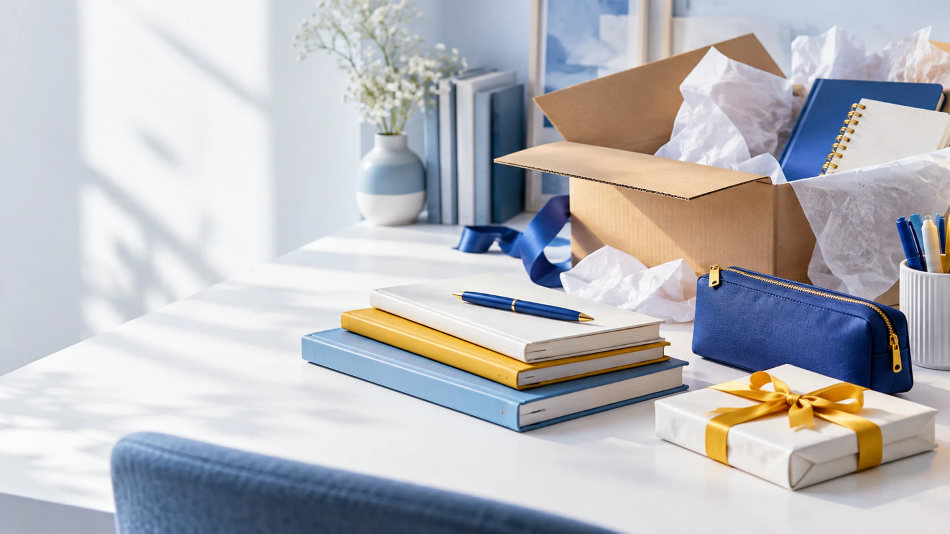 Nouveaux carnets, accessoires et fournitures LE RAYO fraîchement déballés