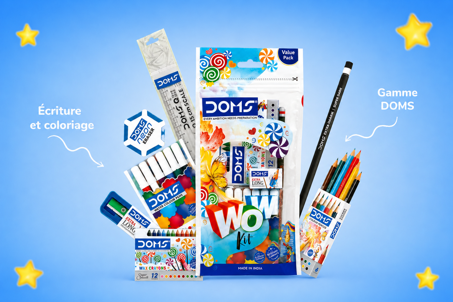 Crayons, feutres et fournitures de coloriage DOMS